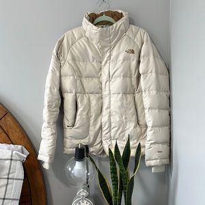 North Face Cream Puffer Snow Ski Jacket